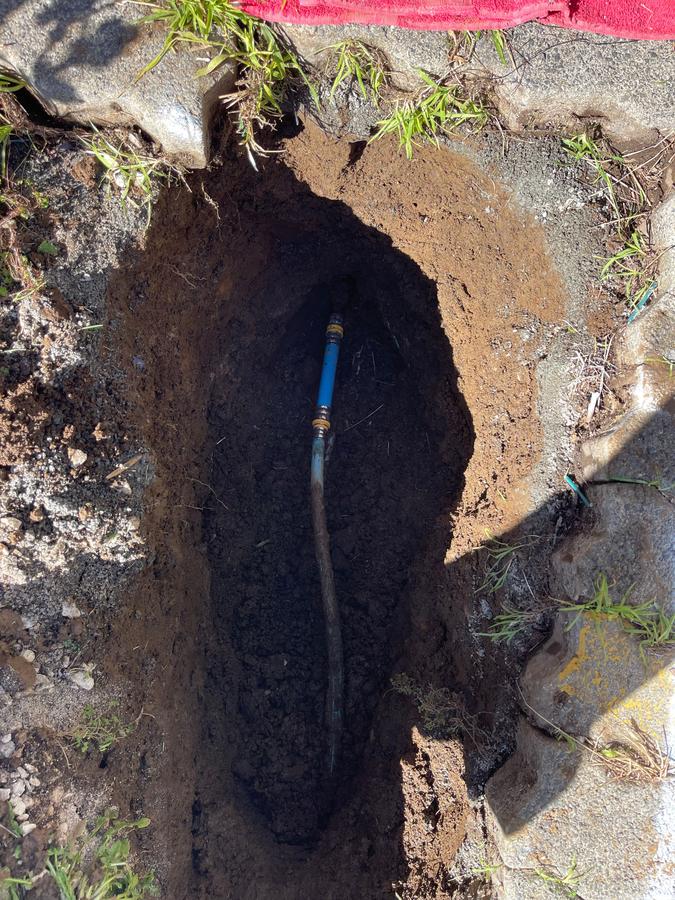 Underground gas pipe repair by Fernz Gas & Plumbing Specialist